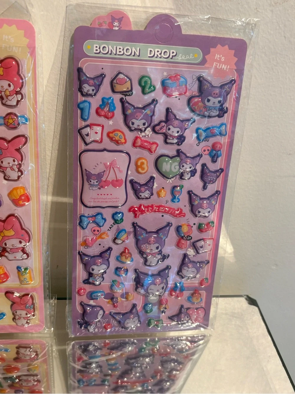 Hello kitty and friends puffy sticker bundle